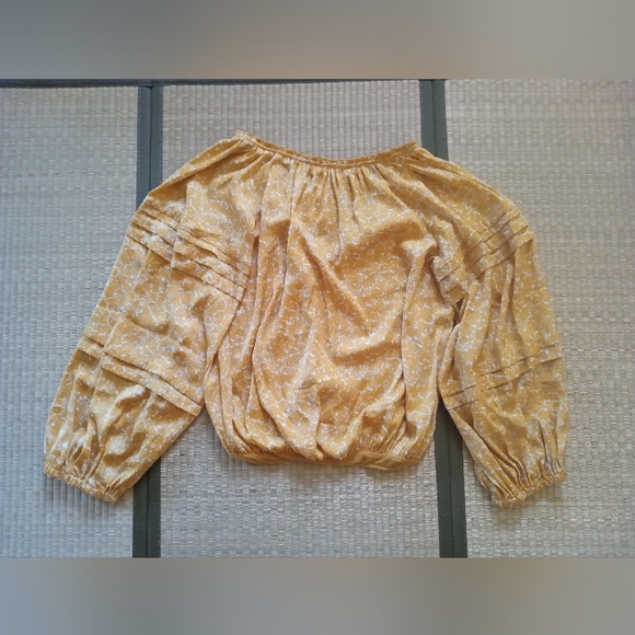 Free People All Tucks Bodysuit Blouse S - Picture 5 of 8